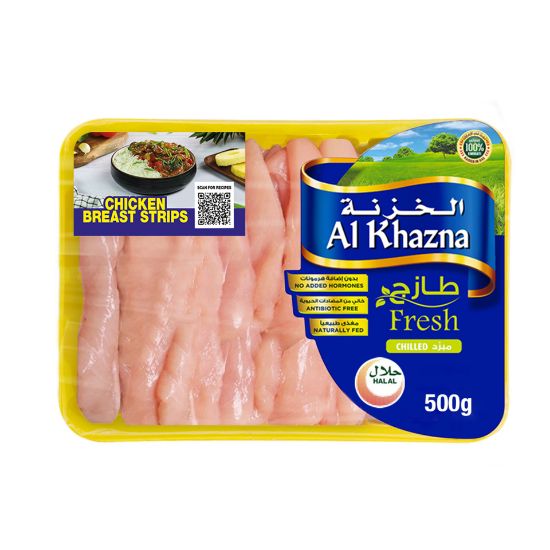 Picture of Al Khazna Fresh Chicken Breast Strips 500g(N)