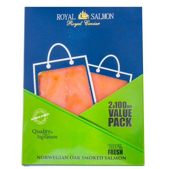 Picture of Royal Salmon Norwegian Oak Smoked Salmon 2 x 100g