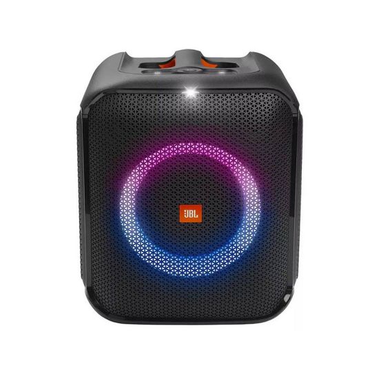 Picture of JBL PARTYBOXENCORE ESSENTIAL Portable party speaker with powerful 100W sound, built-in dynamic light show, and splash proof design.