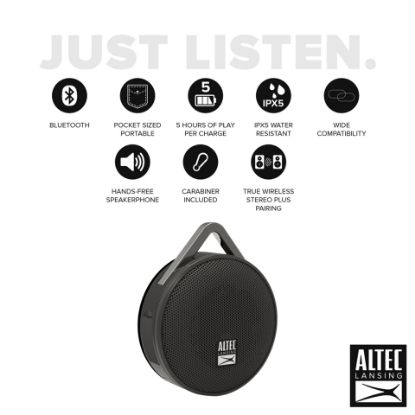 Picture of Altec Lansing Orbit Go Bluetooth Speaker IMW356 Black