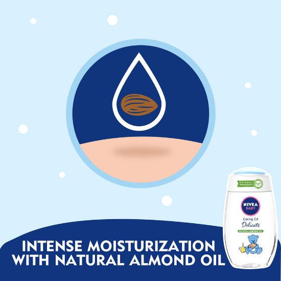 Picture of Nivea Baby Delicate Caring Oil Natural Almond Oil 200ml