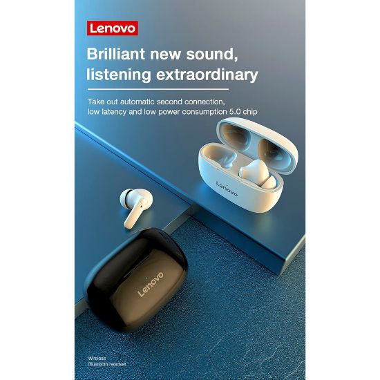 Picture of Lenovo HT05 True Wireless Earbuds, White