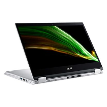 Picture of Acer Spin 1 SP114-31-C63Y Laptop,Intel Celeron 4500,4GB RAM,128GB eMMC,14.0" FHD,Windows 11,Silver,Arabic English Keyboard