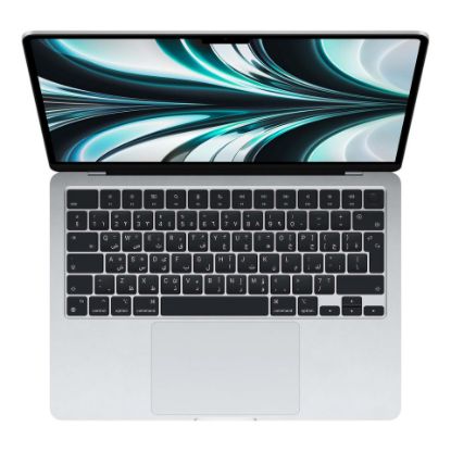 Picture of Apple MacBook Air 13" MLXY3AB/A,Apple M2 chip with 8-core CPU and 8-core GPU,8GB RAM,256GB SSD,Silver,Arabic English Keyboard