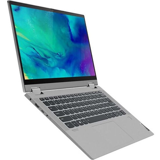 Picture of Lenovo IdeaPad Flex 5,2in1 Notebook(82HU0088AX),AMD Ryzen 3 5300U,4GB RAM,128GB SSD, 14.0"FHD,Windows 11,Integrated AMD Radeon Graphics,Platinum Grey,English-Arabic Keyboard