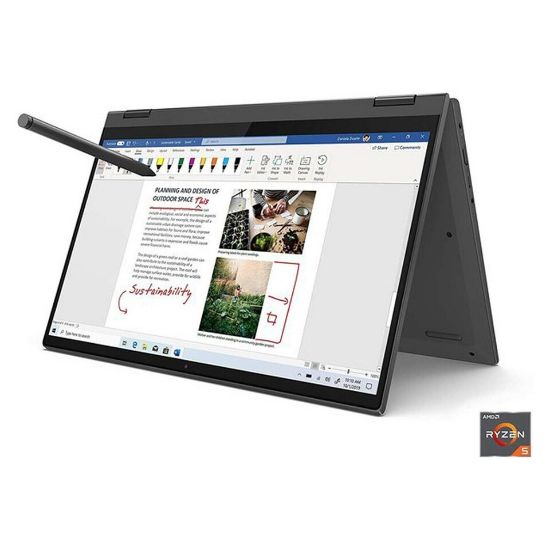 Picture of Lenovo Flex 5-82HU0089AX AMD Ryzen R5-5500U, 8GB RAM, 256GB SSD, AMD Radeon Graphics, 14.0 inch Screen, Windows 10 Home, Platinum Gray