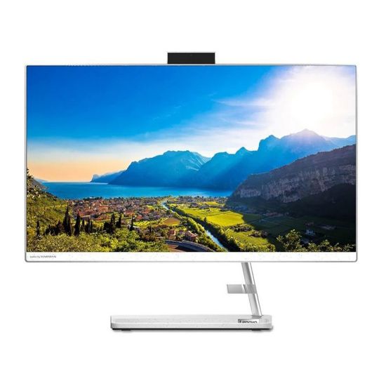 Picture of Lenovo AIO3 F0G0009JAX All-in-One Desktop ,Intel Core-i5-1135G7,8GB RAM,512GB SSD, 23.8" FHD,NVIDIA GeForce MX450 2GB Graphics ,Windows 10,White,English-Arabic Keyboard