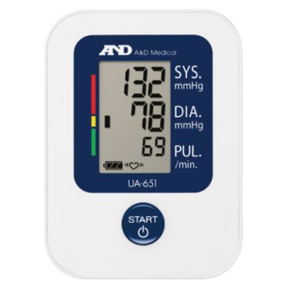 Picture of A&D Medical Upper Arm Blood Pressure Monitor, White, UA-651