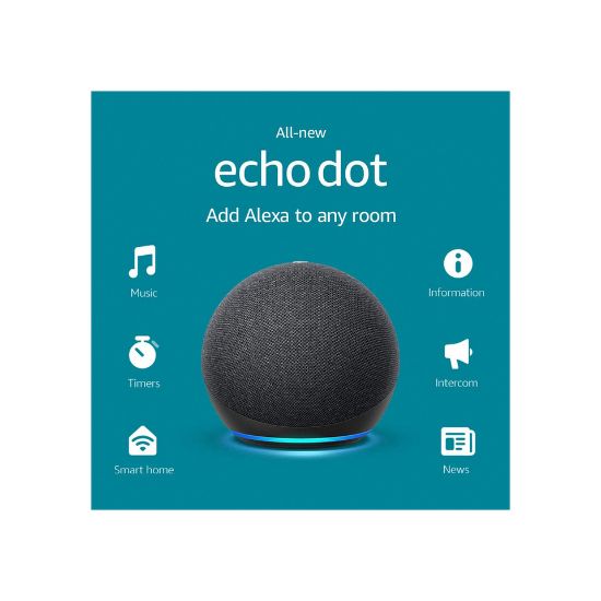 Picture of Amazon Echo Dot (4th Gen) Smart Speaker with Alexa Black