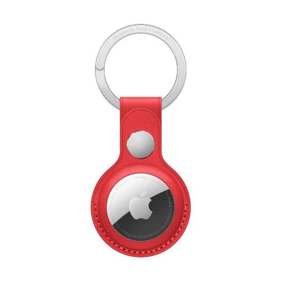 Picture of Apple AirTag Leather Key Ring - (PRODUCT)RED (MK103ZE)