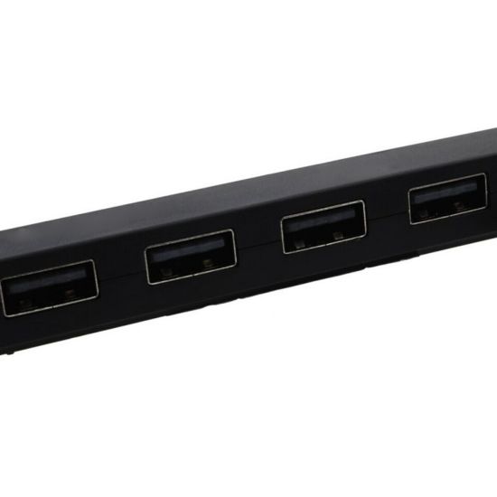 Picture of Trands High Speed 4 Port USB 2.0 Metal Design Hub Black 95 Millimetre HB12