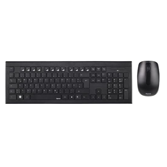 Picture of Hama Cortino Wireless QWERTY Keyboard/Mouse Set, D3182664