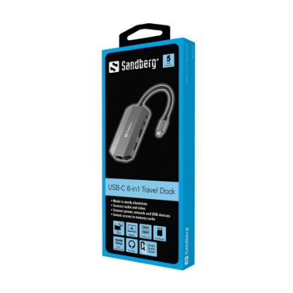 Picture of Sandberg 6in1 USB-C Hub 136-33