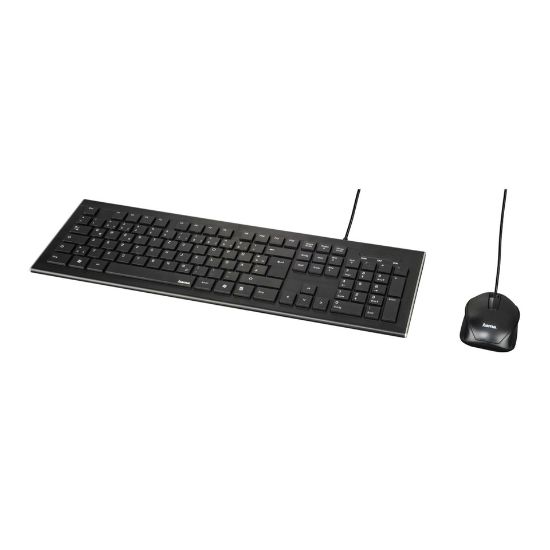 Picture of Hama Cortino wired QWERTY Keyboard/Mouse Set