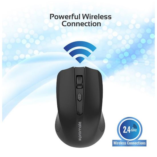 Picture of Promate 2.4GHz Wireless Ergonomic Optical Mouse (CLIX-8)