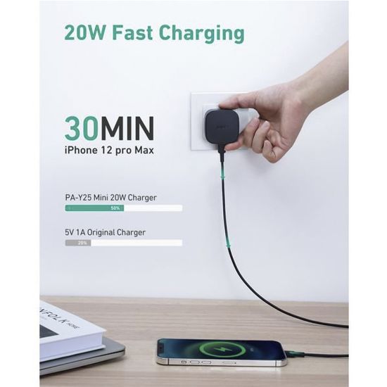 Picture of Aukey PA-Y25 USB Type-C Charger Black