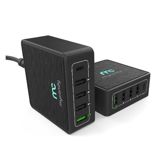 Picture of Mycandy 5 Port USB Charger Black (ACMCN2020)