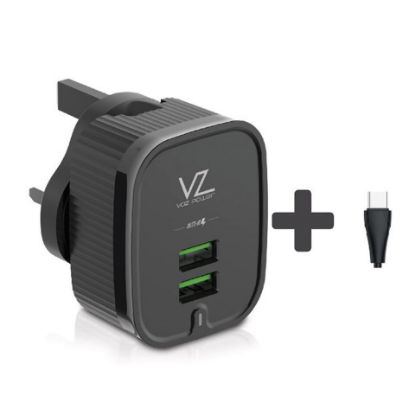 Picture of Voz Dual Charger VZTC1 2.4A + USB-C