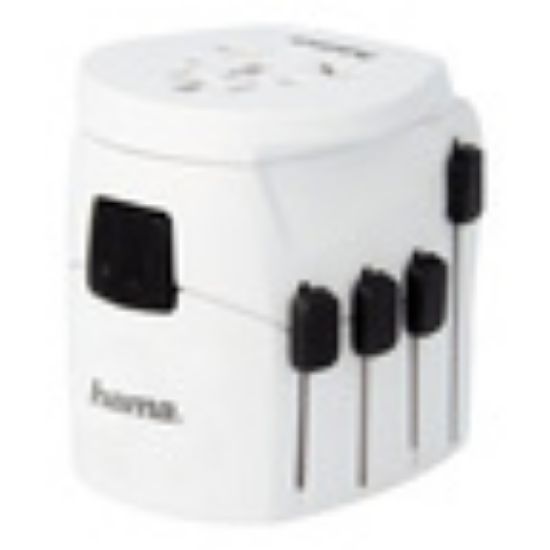 Picture of Hama 128200 World Pro Plus World Travel Adapter Plug 3Pins