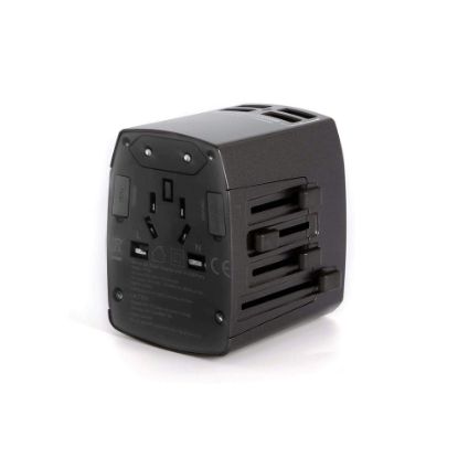 Picture of Anker Universal Travel Adapter with 4 USB Ports Black