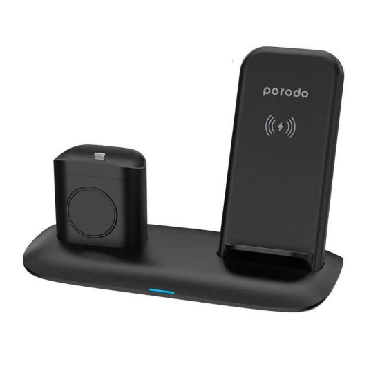 Picture of Porodo 4 in 1 Charging Dock PD-W02-BK Black