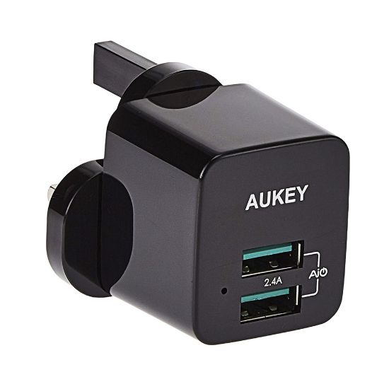 Picture of Aukey PA-U32 12W Universal Dual Port AiPower Mini Portable Travel Charger