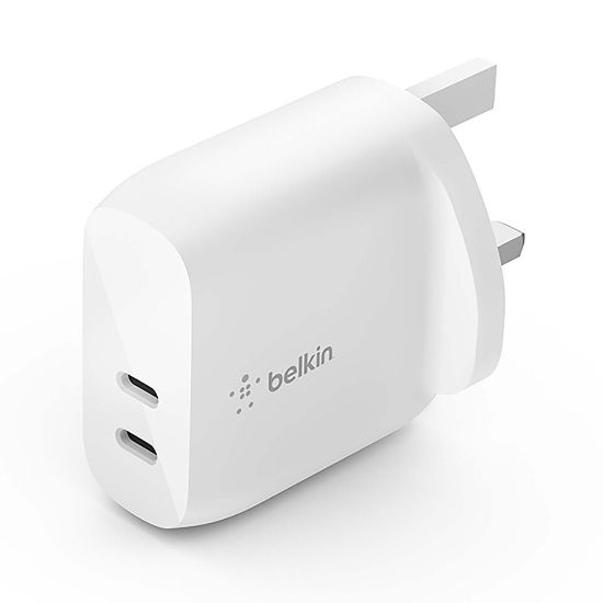 Picture of Belkin WCB006myWH Dual 20W USB-C PD Charger