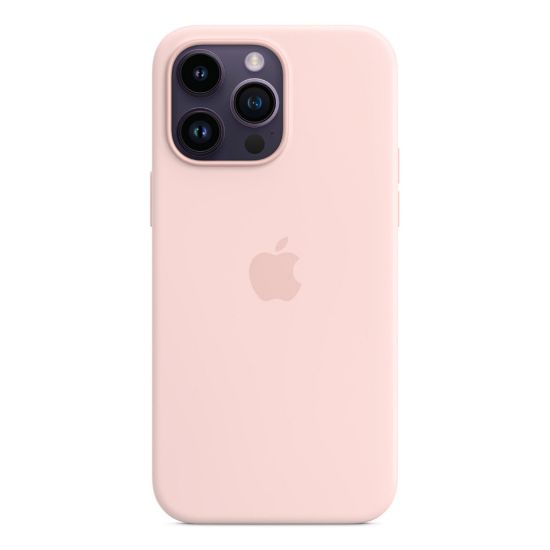 Picture of Apple iPhone 14 Pro Max Silicone Case with MagSafe - Chalk Pink