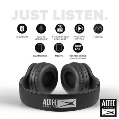 Picture of Altec Lansing Bluetooth Over Ear HeadPhone MZX301 Black
