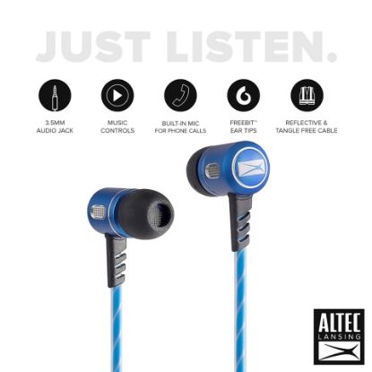 Picture of Altec Lansing Wired Earphone MZX147 Blue
