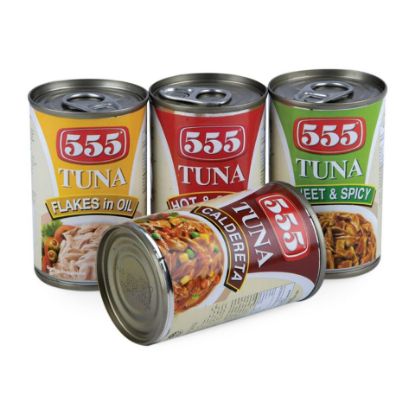 Picture of 555 Tuna Flakes Assorted 4 x 155g