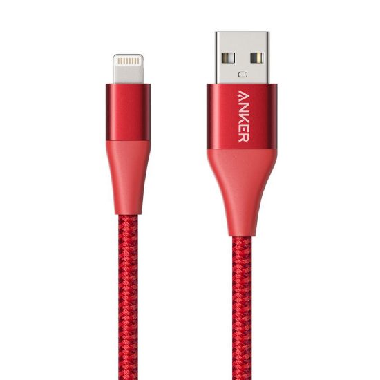 Picture of Anker Powerline+ II Red Lightning Cable 3Ft (Model No:A8822H91)