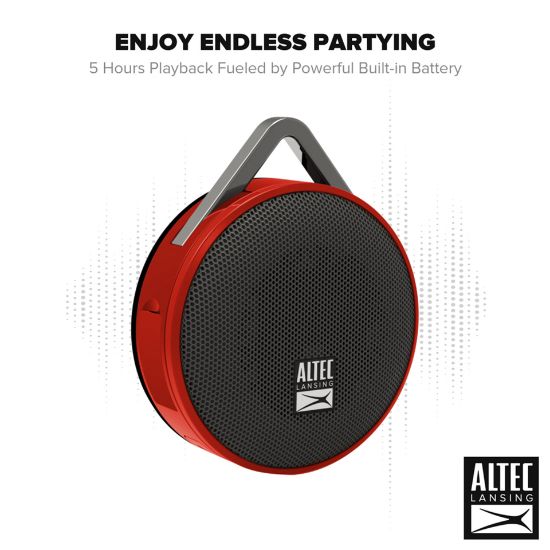 Picture of Altec Lansing Orbit Go Bluetooth Speaker IMW356 Red