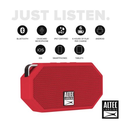 Picture of Altec Lansing Mini H20 Bluetooth Speaker Red