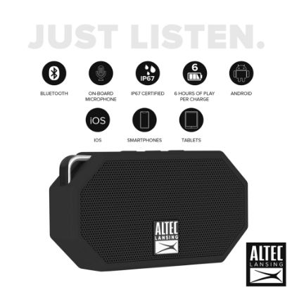 Picture of Altec Lansing Mini H20 Bluetooth Speaker W258N Black