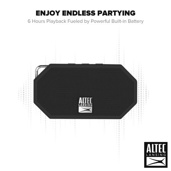 Picture of Altec Lansing Mini H20 Bluetooth Speaker W258N Black