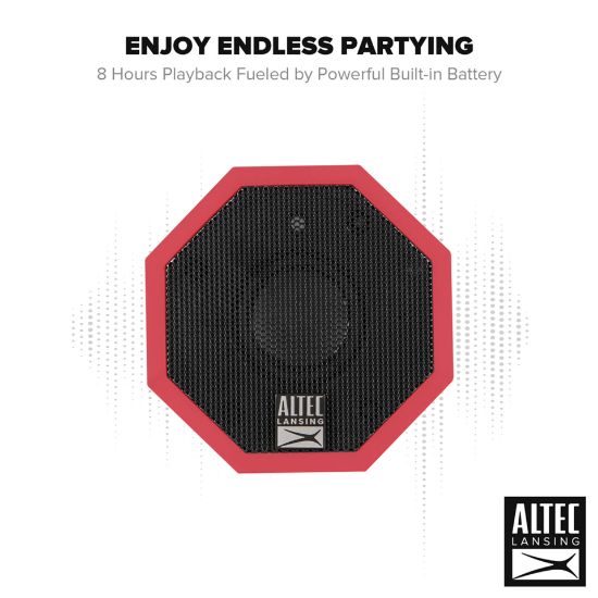 Picture of Altec Lansing IMW376 Solo Portable Bluetooth Wireless Speaker Red