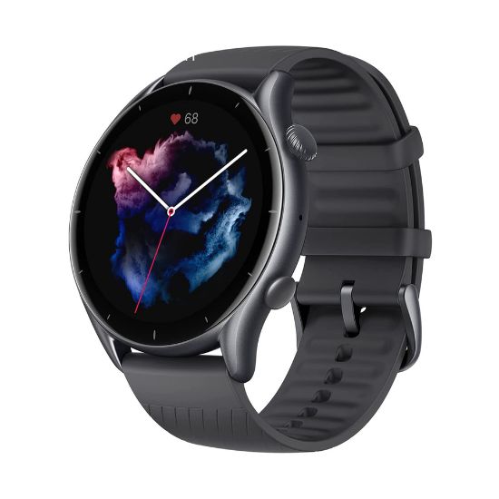 Picture of Amazfit GTR 3 (A1971-GTR3 )Smartwatch Integrated Alexa Smart Watch, 1.39 "AMOLED, 150 Training Modes with GPS,Thunder Black