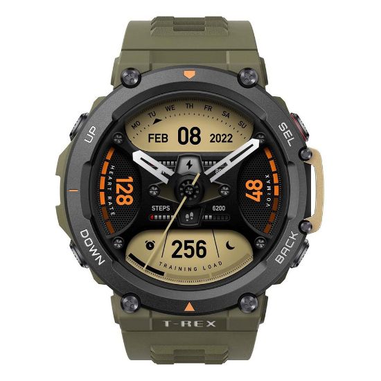 Picture of Amazfit T-Rex 2 with 1.39 inch HD AMOLED display screen,Wild Green(A2170-T-REX-2ASTRO-WILD-GREEN)