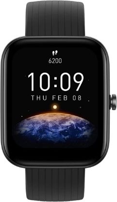 Picture of Amazfit Bip 3 (A2172-BIP-3-BLACK) Smart Watch for Women, Health & Fitness Tracker with 1.69" Large Color Display,14-Day Battery Life, 60+ Sports Modes, Blood Oxygen Heart Rate Sleep Monitor, 5 ATM Water-Resistant (Black)