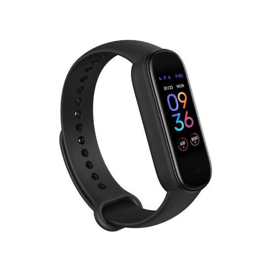 Picture of Amazfit Band 5(A2005) Fitness Tracker,15-Day Battery Life, Blood Oxygen, Heart Rate, Sleep Monitoring, Women’s Health Tracking, Music Control, Water Resistant, Black (A2005)