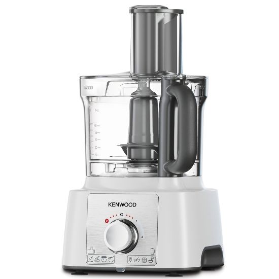 Picture of Kenwood Food Processor 1000W Multi-Functional with 3 Stainless Steel Disks, Blender, Grinder Mill, Juicer Extractor, Whisk, Dough Maker, Citrus Juicer FDP65.750WH White