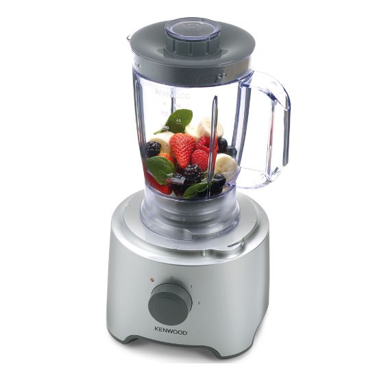 Picture of Kenwood Food Processor 800W Multi-Functional with 2 Stainless Steel Disks, Blender, Whisk, Dough Maker, Citrus Juicer FDP304SI Silver