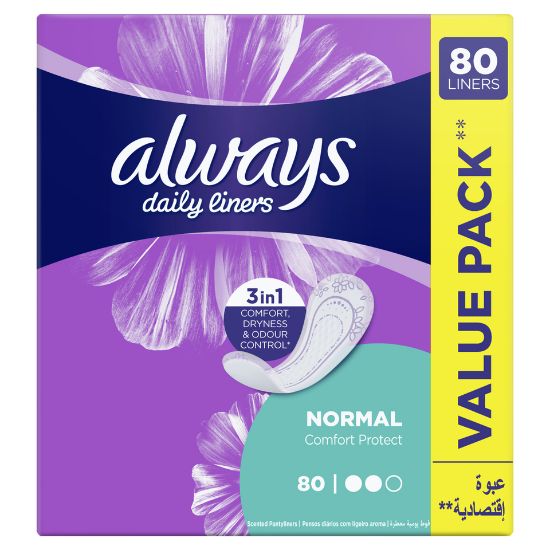 Picture of Always Daily Liners Comfort Protect Normal 80pcs