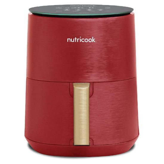 Picture of Nutricook Air Fryer Mini 8 Preset Programs with Built-in Preheat Function, 3 L, 1500 W, Red, NC-AF103R