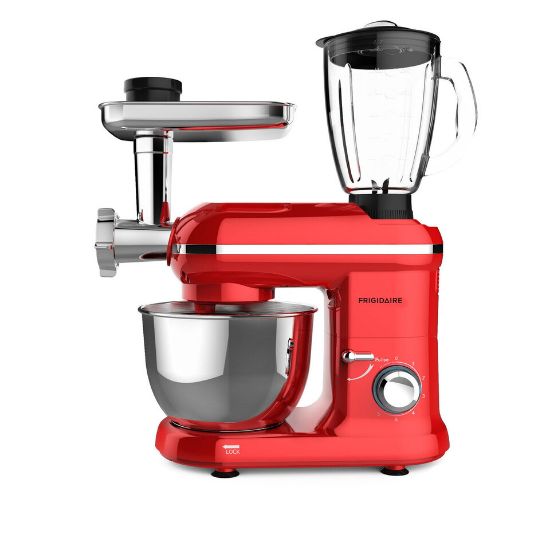 Picture of Frigidaire Stand Mixer With Meat Grinder And Blender Functions 1000W, Red, FD5126