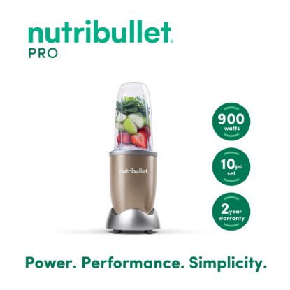 Picture of NutriBullet Multi-Function High Speed Blender, 900 W, 7 Piece Accessories, Copper Gold, NB9-1012