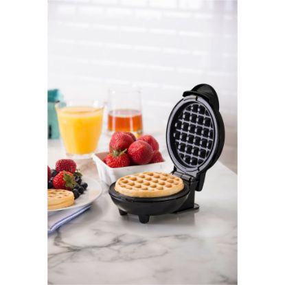 Picture of Dash Electric Mini Waffle Maker, 350-420 W, Black, DMW001BK