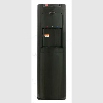 Picture of Sharp Bottom Loading Three Faucet Water Dispenser, 5 Gallon Capacity, Black, SWD-E3BL-BK3