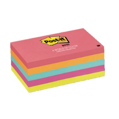 Picture of 3M Post-It Pad Capetown Collection 3x5" 5 Color Pack